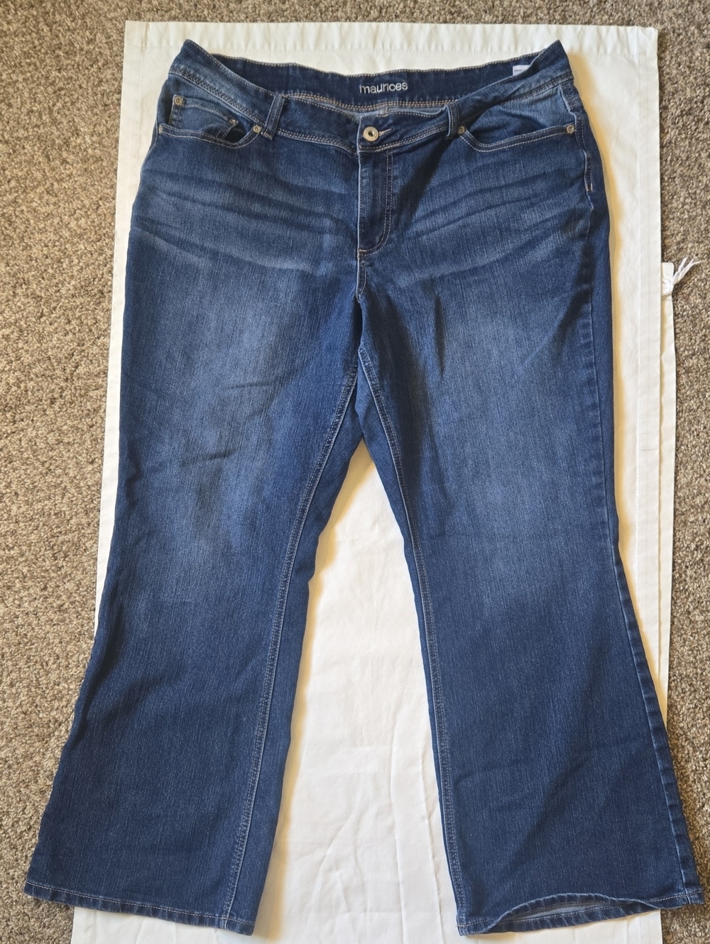 Maurices Women's Dark Blue Bootcut Jeans 90s